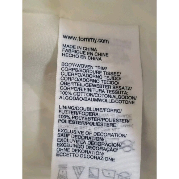 Tommy Hilfiger Rain Coat Womens Large Blue Plaid Double Breast Gold Buttons NWT - Picture 9 of 10